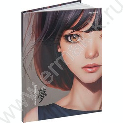 Бизнес-блокнот  80л А6 тв.обл "Темноволосая девушка" /глянец/ | Фото 2