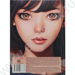 Бизнес-блокнот  80л А6 тв.обл "Темноволосая девушка" /глянец/ | Фото 4