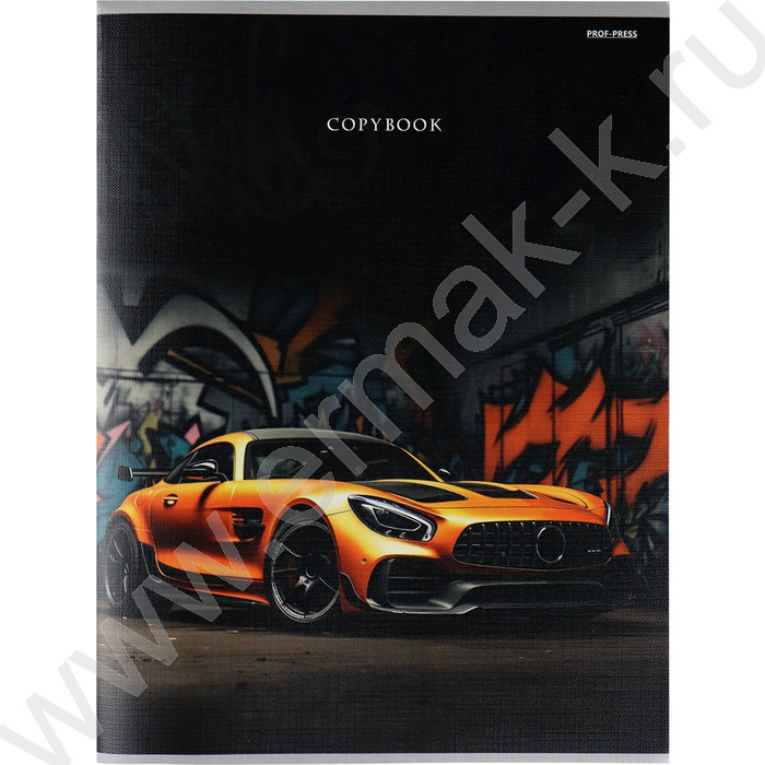 Тетрадь  96л А4 клетка "Автомобиль и граффити" | Фото 1