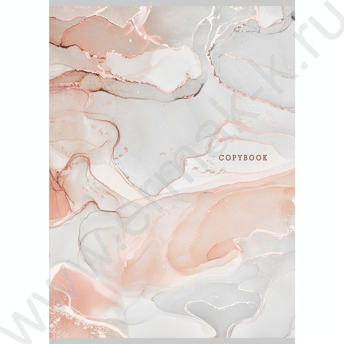 Тетрадь  96л А4 клетка "Пастельный мрамор" /софт-тач/ | Фото 1