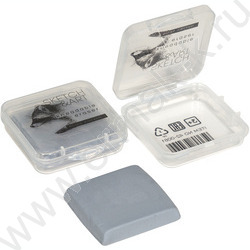 Ластик Клячка Sketch&Art белый/серый в пластиковой коробочке | Фото 2