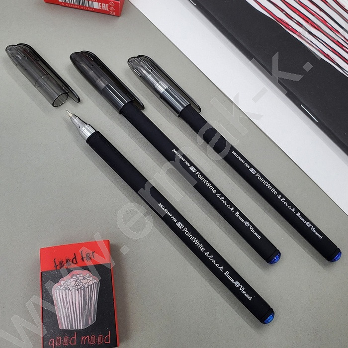 Ручка шар PointWrite Black синяя 0,38мм | Фото 4