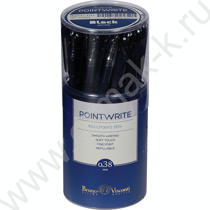 Ручка шар PointWrite Black синяя 0,38мм | Фото 6