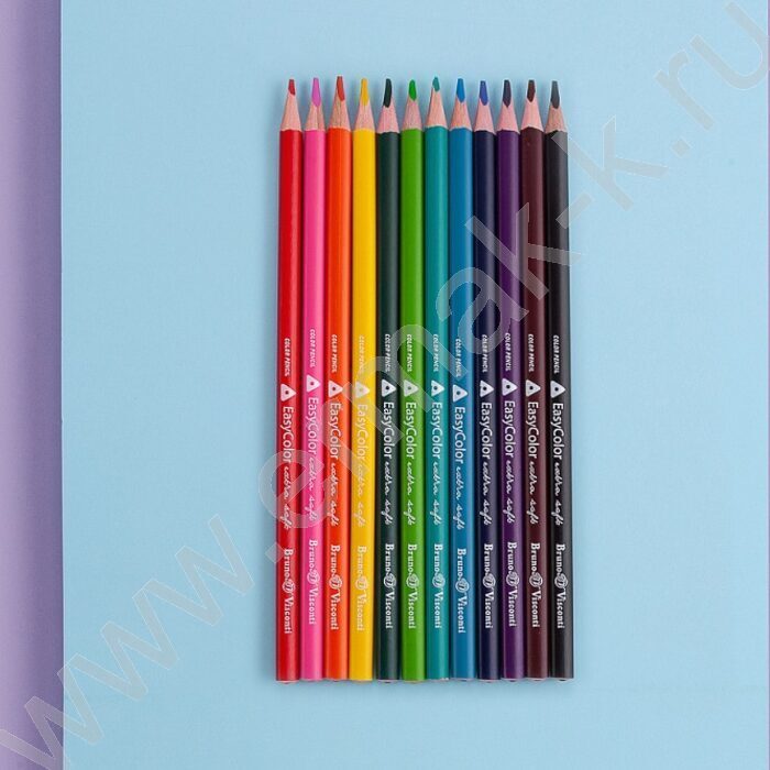 Карандаши  12цв Easycolor | Фото 4