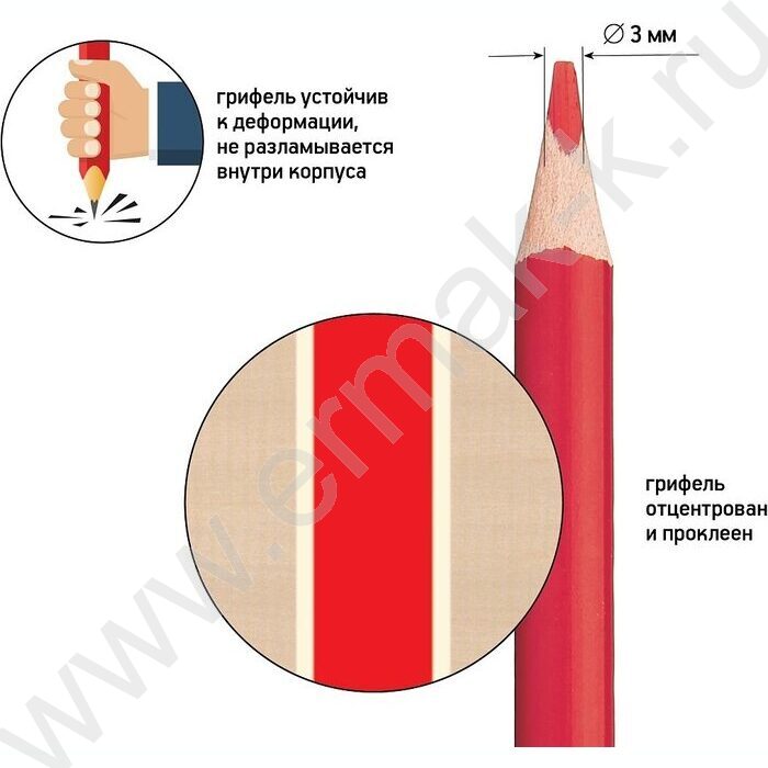 Карандаши  12цв Easycolor | Фото 7