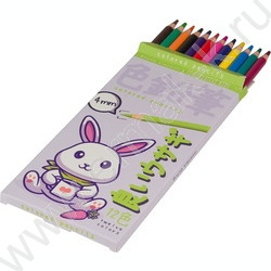 Карандаши пластиковые 12цв Kawall Animals 4вида | Фото 4