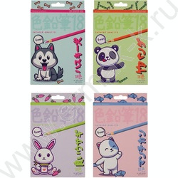 Карандаши пластиковые 18цв Kawall Animals 4вида | Фото 1