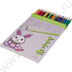 Карандаши пластиковые 18цв Kawall Animals 4вида | Фото 4