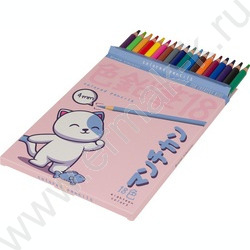 Карандаши пластиковые 18цв Kawall Animals 4вида | Фото 5