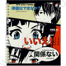 Тетрадь  96л А5+ клетка/спираль "Manga Anime" ассорти | Фото 5