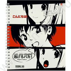 Тетрадь  96л А5+ клетка/спираль "Manga Anime" ассорти | Фото 6