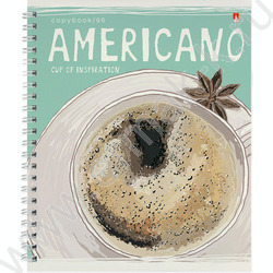 Тетрадь  96л А5+ клетка/спираль "Счастье в кофе" ассорти | Фото 2