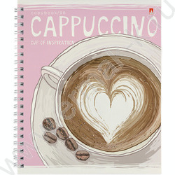 Тетрадь  96л А5+ клетка/спираль "Счастье в кофе" ассорти | Фото 6