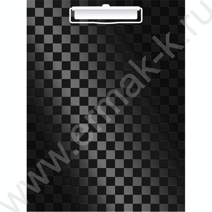 Клипборд А4 "TOTAL BLACK" /картон /мат. ламинация, выбор.лак, черная | Фото 1