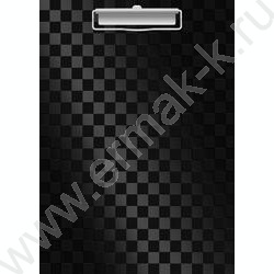 Клипборд А5 "TOTAL BLACK" /картон /мат. ламинация, выбор.лак, черная | Фото 1