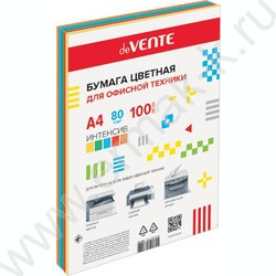 Бумага А4  80г/мкв 100л "Intensive" интенсивные цвета 5цв | Фото 1
