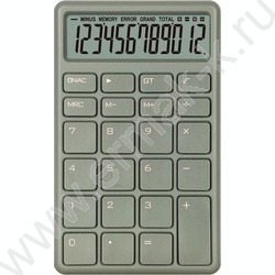 Калькулятор DC-101G /84*137*15мм, ультратонкий, автоматическое отключение /оливковый, 12 раз NEW | Фото 1