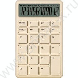 Калькулятор DC-101W /84*137*15мм, ультратонкий, автомат.отключение /цвет слоновой кости, 12 раз NEW | Фото 1