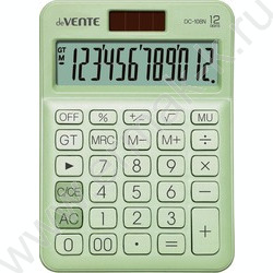 Калькулятор DC-108N-G /98*136*31мм, двойное питание /салатовый, 12 разряд NEW | Фото 1