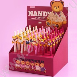Ручка шар авт 0,7мм синяя "Стильный Teddy" /ассорти | Фото 1