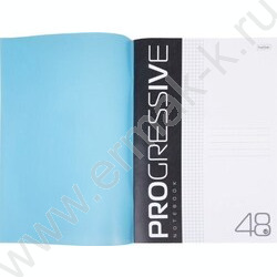 Тетрадь  48л А4 клетка/пл.обл. "PROGRESSIVE Синяя" | Фото 2