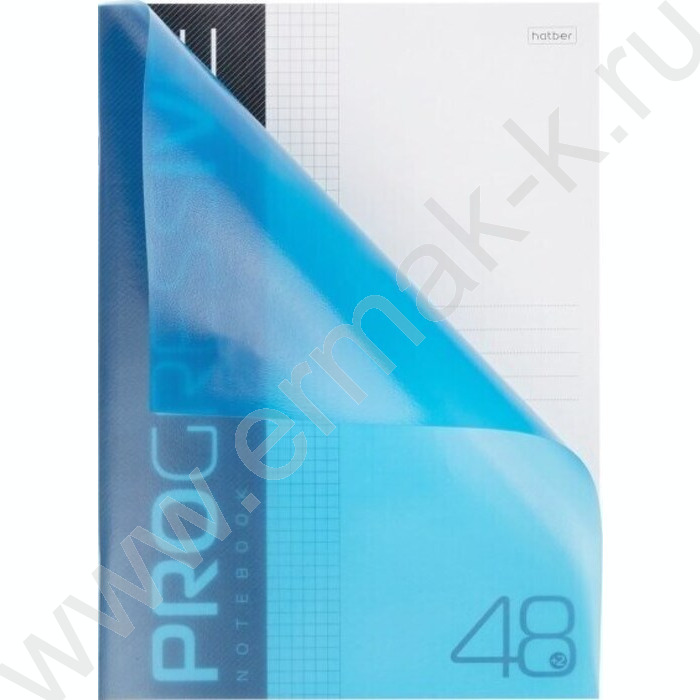 Тетрадь  48л А4 клетка/пл.обл. "PROGRESSIVE Синяя" | Фото 4