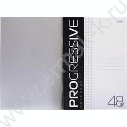Тетрадь  48л А4 клетка/пл.обл. "PROGRESSIVE Серая" | Фото 2