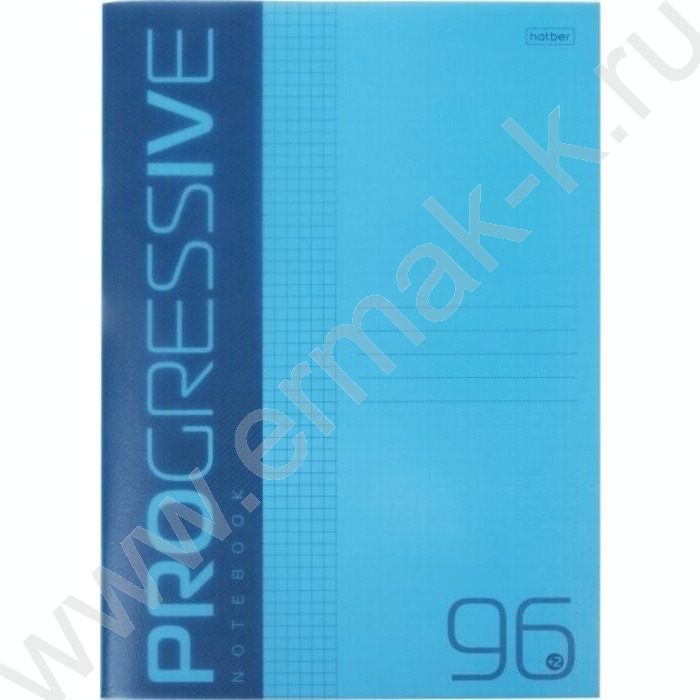 Тетрадь  96л А4 клетка/пл.обл. "PROGRESSIVE Синяя" | Фото 1
