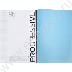 Тетрадь  96л А4 клетка/пл.обл. "PROGRESSIVE Синяя" | Фото 4