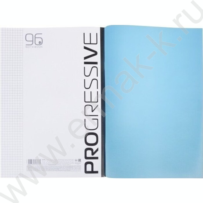 Тетрадь  96л А4 клетка/пл.обл. "PROGRESSIVE Синяя" | Фото 4