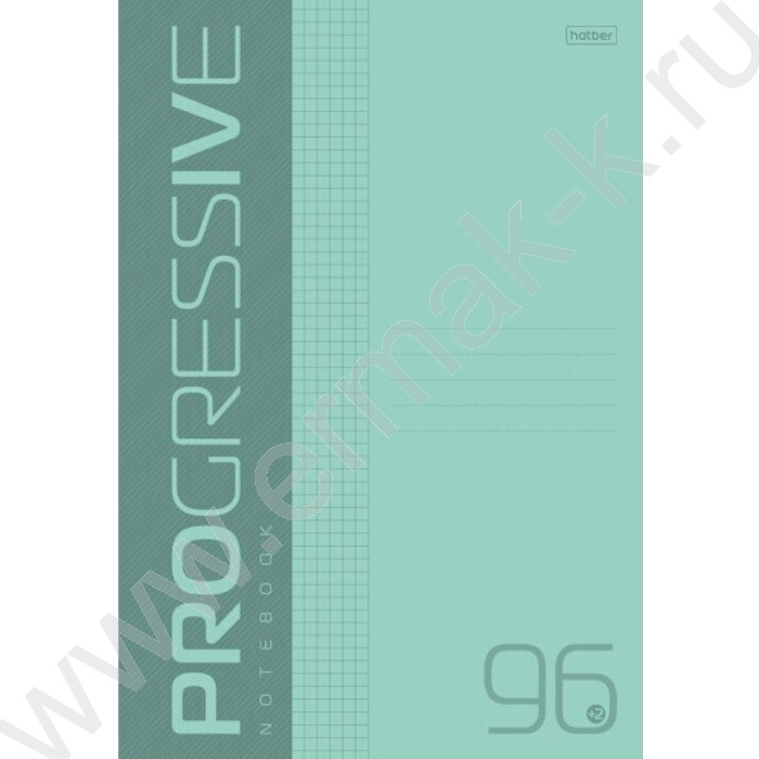 Тетрадь  96л А4 клетка/пл.обл. "PROGRESSIVE Бирюзовая" | Фото 1