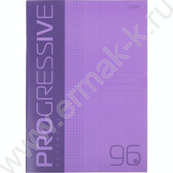 Тетрадь  96л А4 клетка/пл.обл. "PROGRESSIVE Фиолетовая" | Фото 1