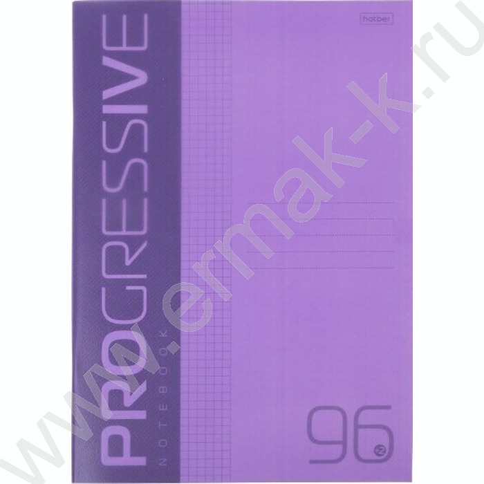 Тетрадь  96л А4 клетка/пл.обл. "PROGRESSIVE Фиолетовая" | Фото 1