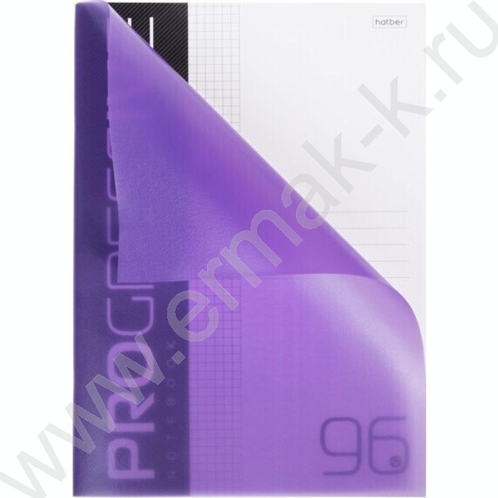 Тетрадь  96л А4 клетка/пл.обл. "PROGRESSIVE Фиолетовая" | Фото 2