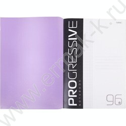 Тетрадь  96л А4 клетка/пл.обл. "PROGRESSIVE Фиолетовая" | Фото 3