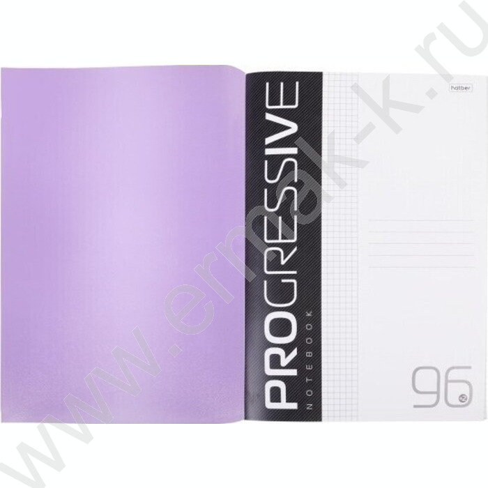 Тетрадь  96л А4 клетка/пл.обл. "PROGRESSIVE Фиолетовая" | Фото 3