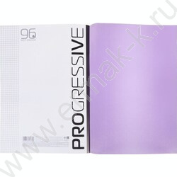 Тетрадь  96л А4 клетка/пл.обл. "PROGRESSIVE Фиолетовая" | Фото 4