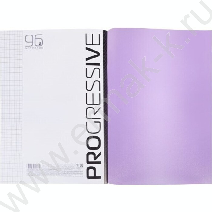 Тетрадь  96л А4 клетка/пл.обл. "PROGRESSIVE Фиолетовая" | Фото 4