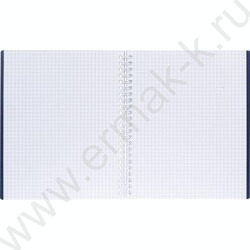 Тетрадь  80л клетка/спираль/пластик.обл. "VELVET  Синяя" | Фото 2