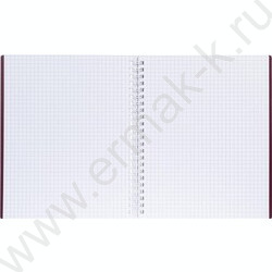 Тетрадь  80л клетка/спираль/пластик.обл. "VELVET  Бордо" | Фото 2