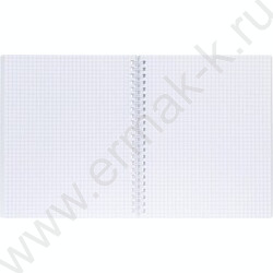 Тетрадь  80л клетка/спираль/пластик.обл. "VELVET  Белая" | Фото 2