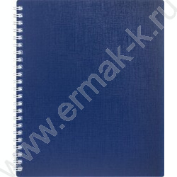 Тетрадь  80л клетка/спираль/пластик.обл. "CANVAS  Синяя" | Фото 1