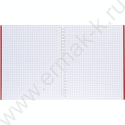 Тетрадь  80л клетка/спираль/пластик.обл. "CANVAS  Красная" | Фото 2