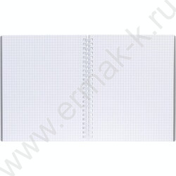 Тетрадь  80л клетка/спираль/пластик.обл. "CANVAS  Серая" | Фото 2