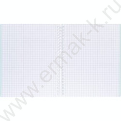 Тетрадь  80л клетка/спираль/пластик.обл. "CANVAS  Бирюза" | Фото 2