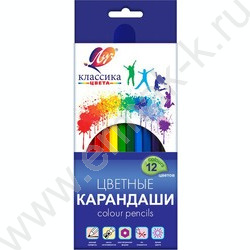 Карандаши  12цв "Классика" /деревянные/ европодвес | Фото 1