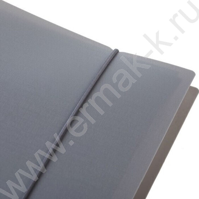 Тетрадь 120л клетка/кольца/пластик.обл./резинка "CANVAS Серая" | Фото 3