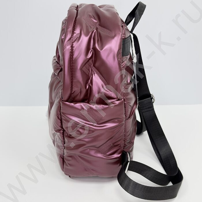 Рюкзак универсальный, болоньевая ткань, передний карман, красный | Фото 3