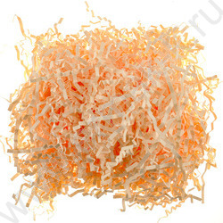 Бумажный наполнитель Пастель персиковый  50г ширина 2 мм | Фото 1