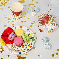 Стаканы бумажные 250мл/6шт Веселый праздник | Фото 4